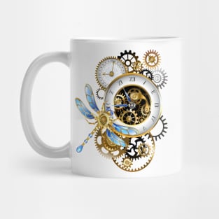 Steampunk Dials with Dragonfly Mug